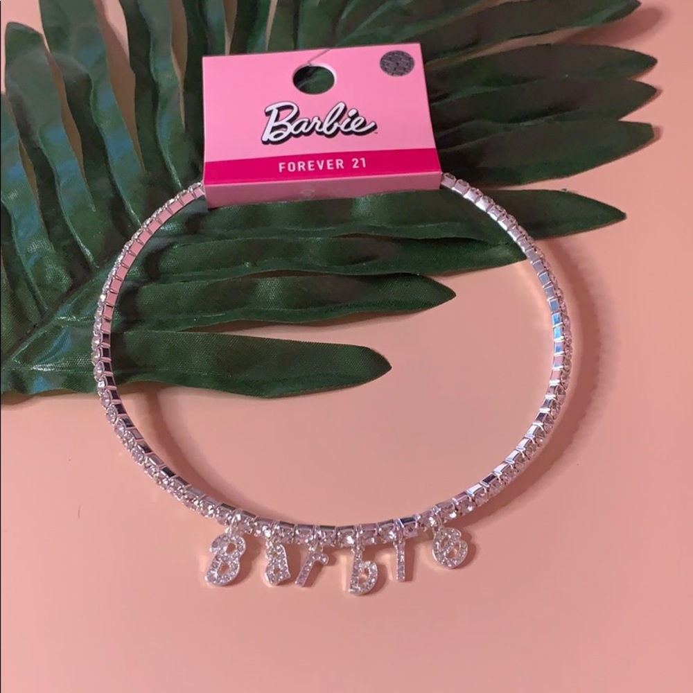 Diamond studded, Barbie choker